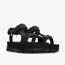 Camper Oruga Sandals Black - Womens Singapore MQNZYM-036